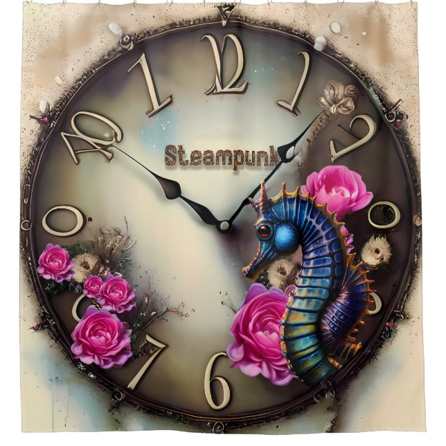 Cortina De Ducha Maravilloso diseño de steampunk (Anverso)