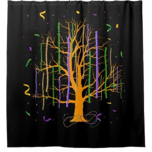 Cortina De Ducha Mardi Gras Tree Beads New Orleans 2022