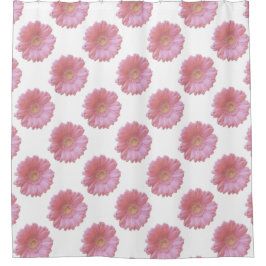 Cortina De Ducha Margarita gerbera rosa pálido