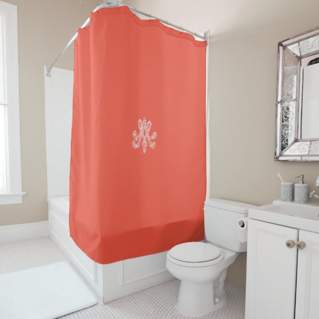 Cortina De Ducha Marie Antoinette – Monogramm – Monogram initial (In situ)