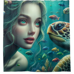 Cortina De Ducha "Marina Sirena: Odisea de la Tortuga"