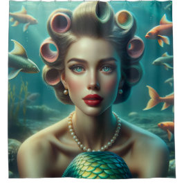 Cortina De Ducha "Marina sirvienta: Elegancia de Sirenita de los añ