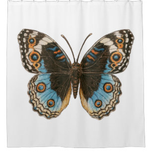 Cortina De Ducha Mariposa de Blue Pansy