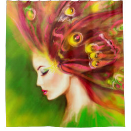 Cortina De Ducha Mariposa de verano