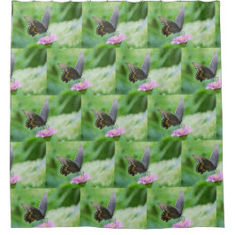 Cortina De Ducha Mariposa En Flor