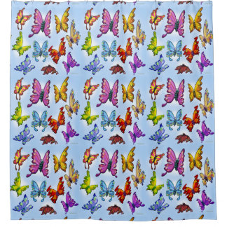 Cortina De Ducha Mariposas