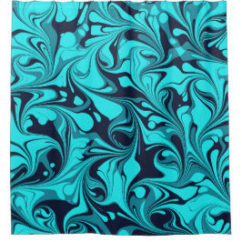 Cortina De Ducha Mármol turquesa