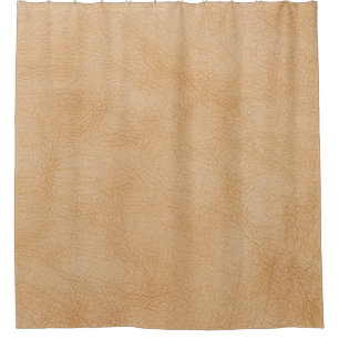 Cortina De Ducha Marrón claro, fondo de textura de cuero.