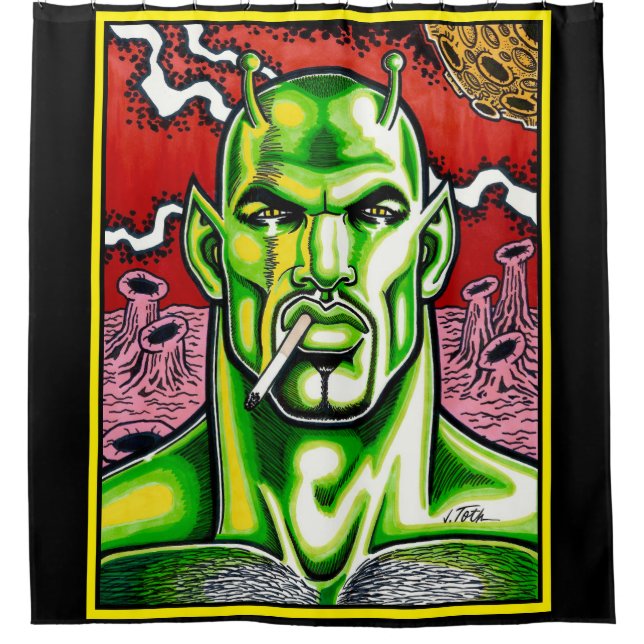 Cortina De Ducha Martian Machismo (Anverso)