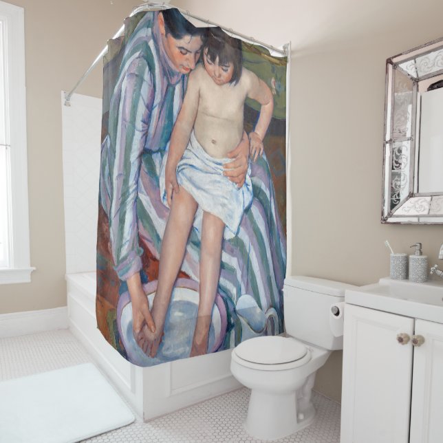 Cortina De Ducha Mary Cassatt - El baño del niño / El baño (In situ)