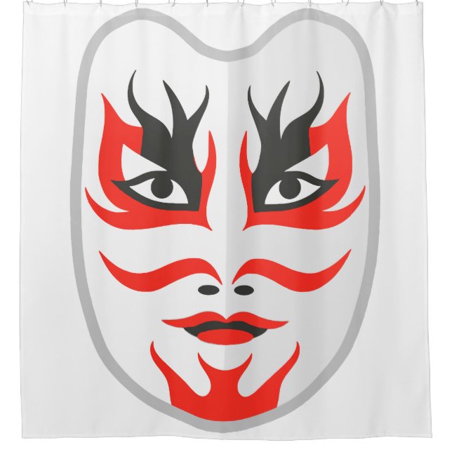 Cortina De Ducha Máscara japonesa (Anverso)