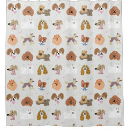 Cortina De Ducha Mascotas de perros niños