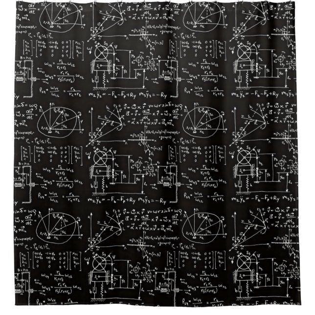 Cortina De Ducha Matemáticas Geeky de la matemáticas (Anverso)