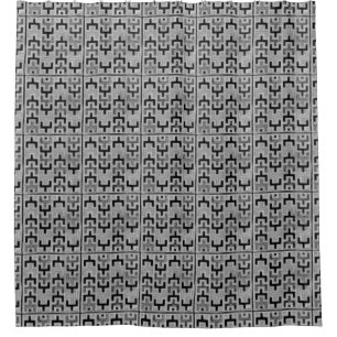 Cortina De Ducha Materia textil de Mudcloth del africano con los