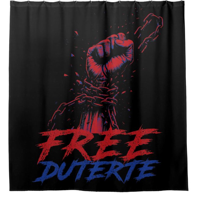 Cortina De Ducha Me Defiendo A Duterte Free DU30 Duterte (Anverso)