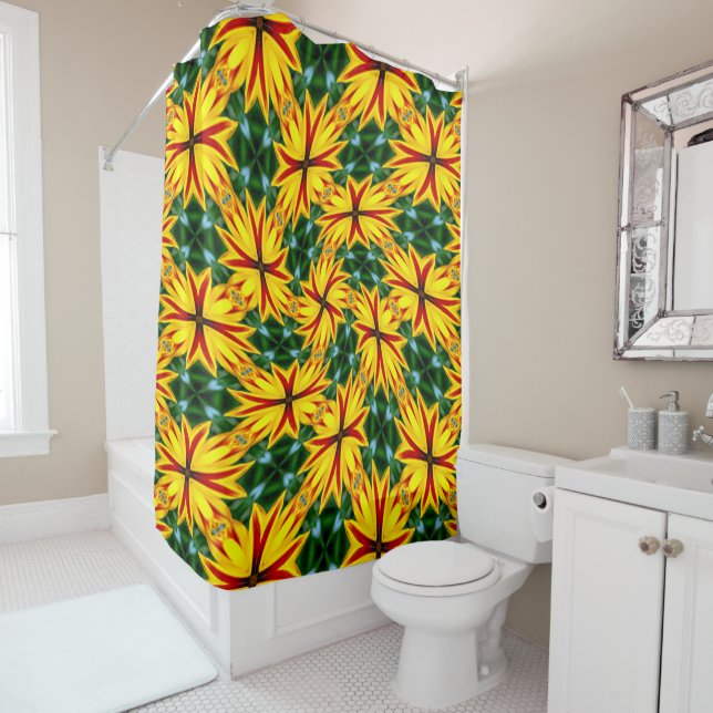 Cortina De Ducha Me Gustan Las Flores Únicas (In situ)