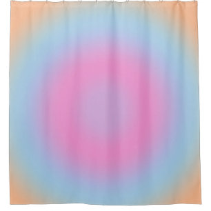 Cortina De Ducha Meditación Gradiente Pastel Ombre Colorido Aura