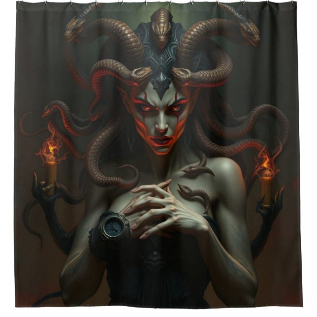 Cortina De Ducha „Medusa – Blick der Macht“ (Anverso)