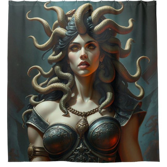 Cortina De Ducha „Medusa – Blick der Macht“ (Anverso)
