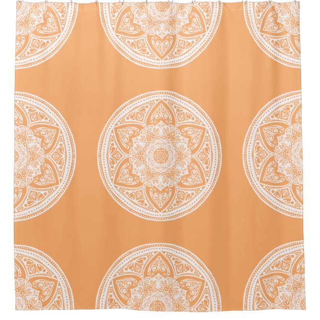 Cortina De Ducha Melon Mandala (Anverso)