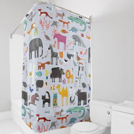 Cortina De Ducha Menagerie animal