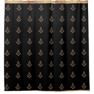 Cortina De Ducha Mentes masónicas (dorado)