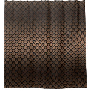 CORTINA DE DUCHA METAL NEGRO DEL MÁRMOL SCALES2 Y DEL BRONCE (R)