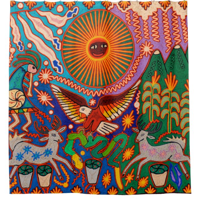 Cortina De Ducha México Mexicano Maya Azteca LatinoX Oaxaca Hispáni (Anverso)