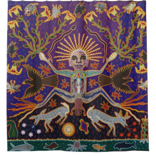 Cortina De Ducha México mexicano Mayan Azteca Latino X Oaxaca Hisp