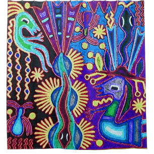 Cortina De Ducha México mexicano Mayan Azteca Latino X Oaxaca Hisp