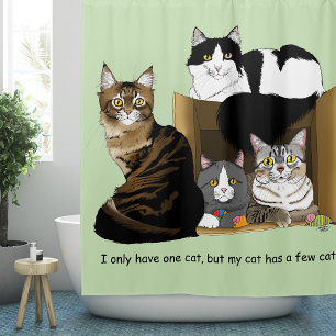 Cortina De Ducha Mi gato tiene gatos