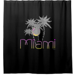 Cortina De Ducha Miami, Florida Palms Guay moderno