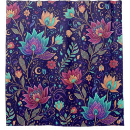 Cortina De Ducha Midnight Mystic Garden