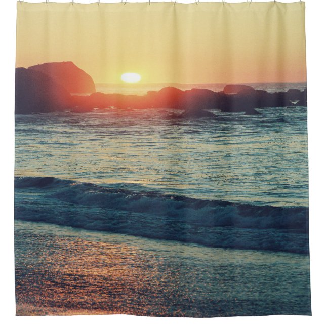 Cortina De Ducha Mientras el Sol se pone...... (Anverso)