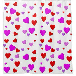 Cortina De Ducha mil corazones para ti