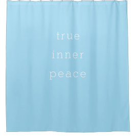 Cortina de Ducha Minimalista Verdadera Paz Interio