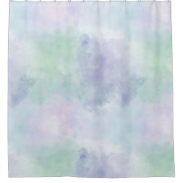 Cortina De Ducha Mint Purple Tie Dye