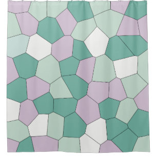 Cortina De Ducha Mint y Lavender