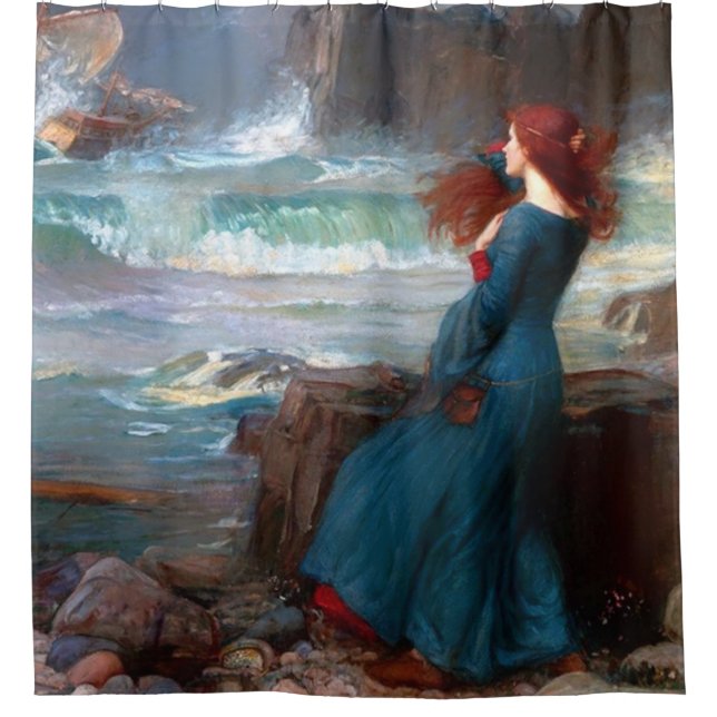 Cortina De Ducha Miranda El Tempest John William Waterhouse (Anverso)
