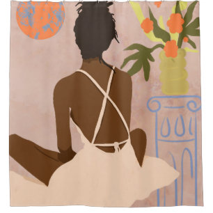 Cortina De Ducha Mirando hacia el abismo