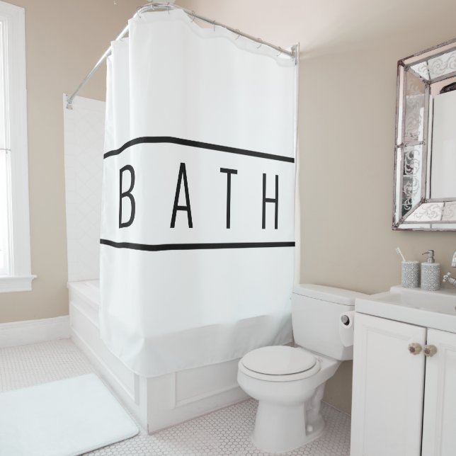 Cortina De Ducha Moda rústica negra (In situ)