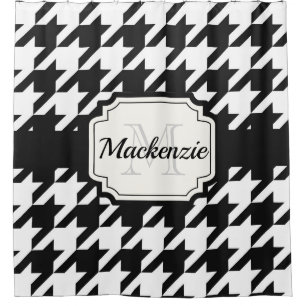 Cortina De Ducha Modelo de Houndstooth