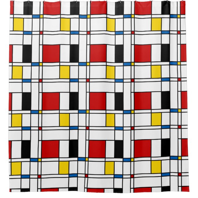 Cortina De Ducha Modelo de Stijl (Anverso)