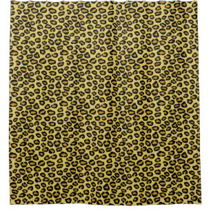 Cortina De Ducha Modelo del leopardo