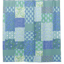 Modelo floral del remiendo de Boho del bígaro azul