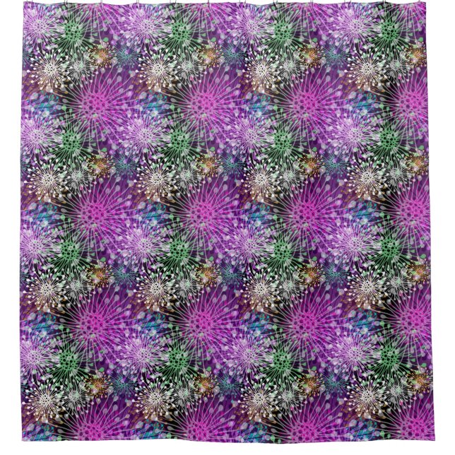 Cortina De Ducha Modelo manchado vivo (Anverso)