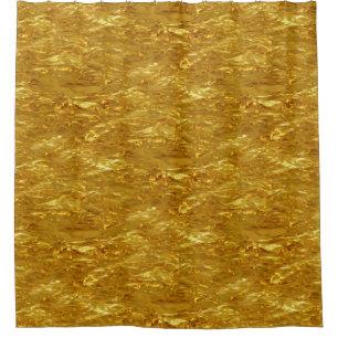 Cortina De Ducha Modelo PURO del RELIEVE METALIZADO DORADO + su
