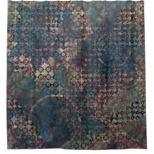 Cortina De Ducha Modelos sucios con el remiendo sucio de texturas