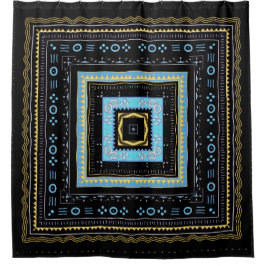 Cortina De Ducha Modern Mudcloth Print