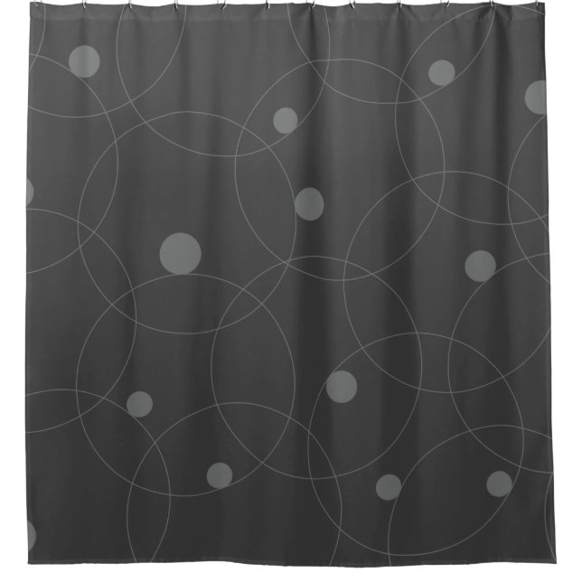Cortina De Ducha Modern, simple, playful, fun pattern of circles (Anverso)